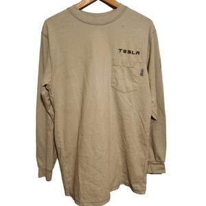 (M) Tyndale x Tesla FR Flame Fire Resistant Employee Exclusive Long Sleeve